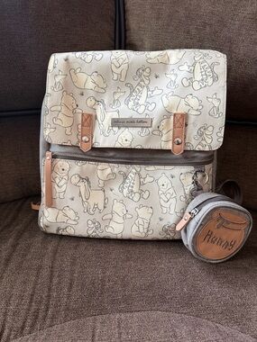Petunia Pickle Bottom Winnie the Pooh diaper bag with Hunny Coin Pouch&basket
